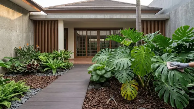 Inspirasi Taman Rumah yang Tidak Mudah Kotor