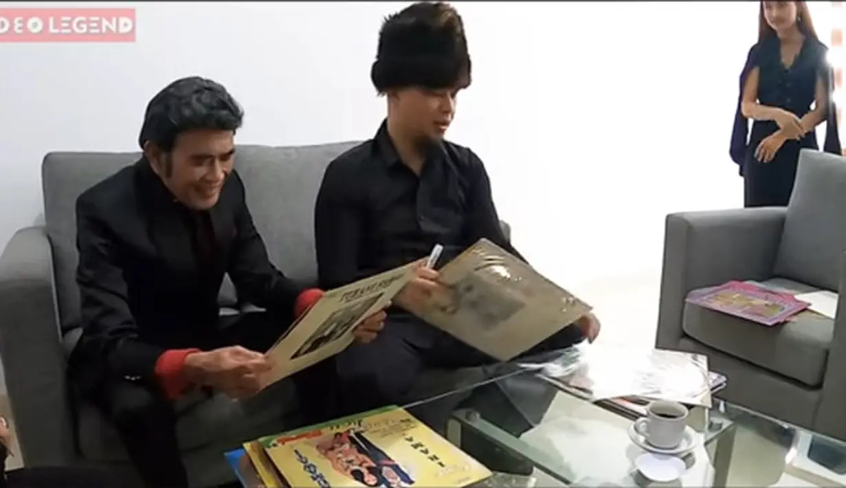 Ahmad Dhani dan Rhoma Irama (Youtube/VIDEO LEGEND)