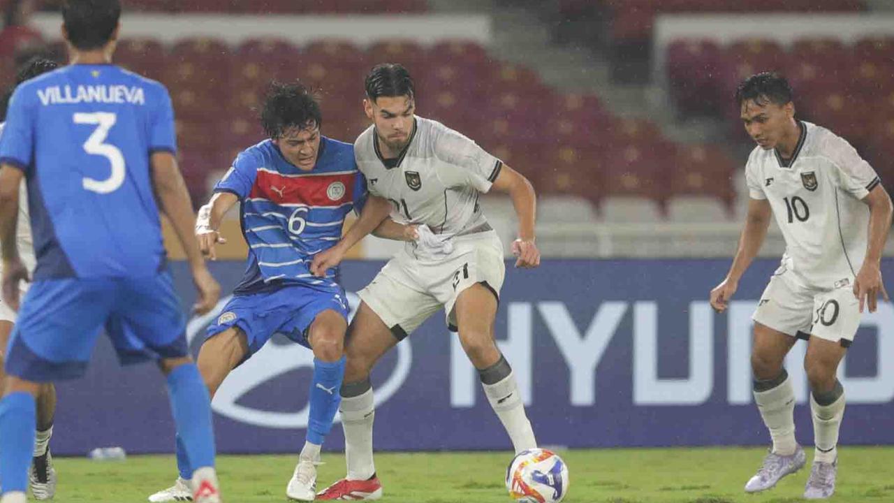 FOTO: Garuda Muda Menang Tipis atas Filipina, Tiket Semifinal Makin Dekat