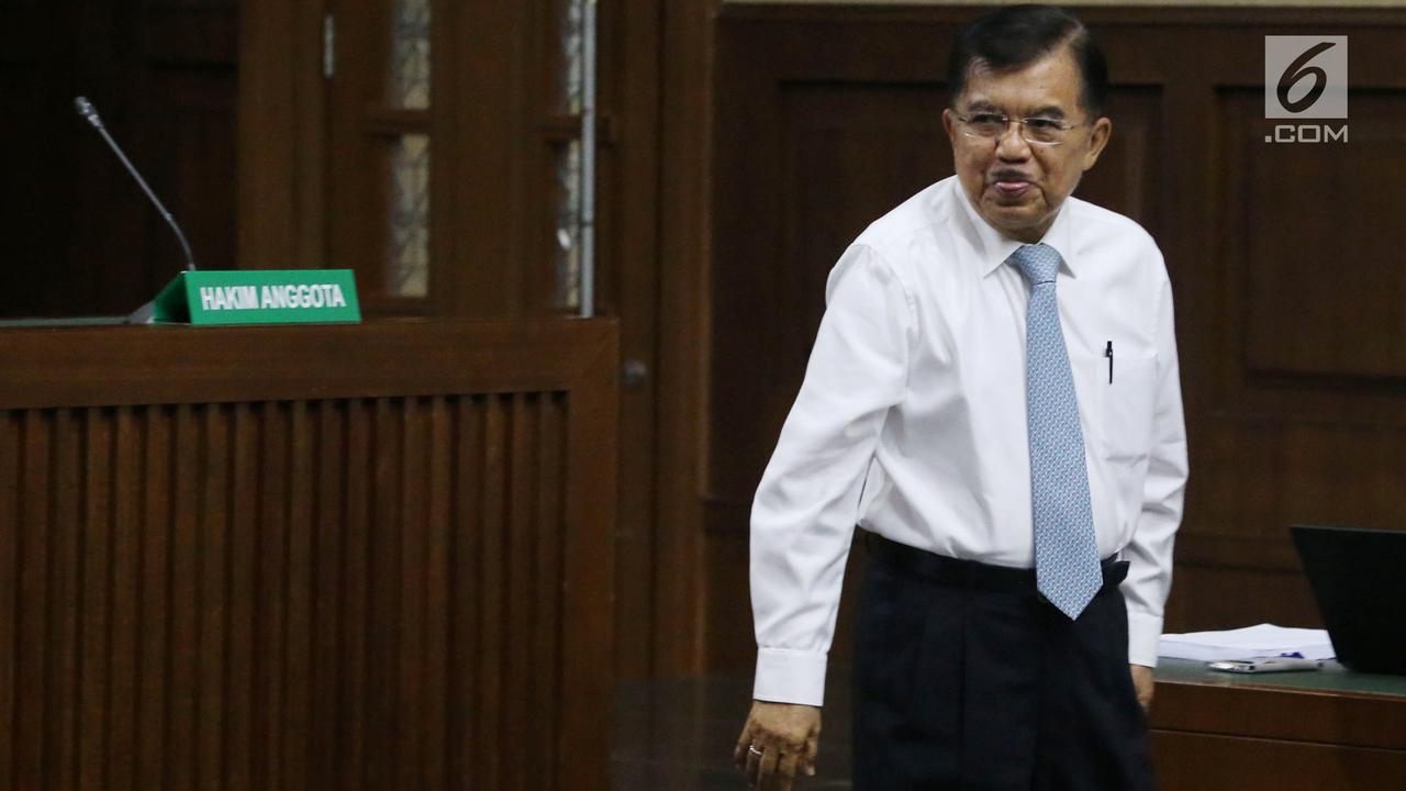 Wapres JK Duduk Sebagai Saksi Sidang SDA