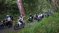 Seri penutup Suryanation Motorland Ridescape di Malang diikuti ribuan bikers dari berbagai daerah. (ist)