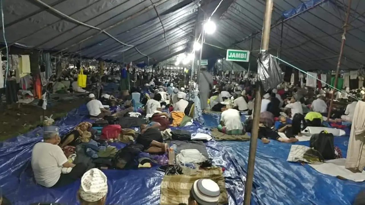 Kondisi di lokasi pelaksanaan Ijtima Dunia pada Rabu, 18 Maret 2020 Malam (Istimewa)