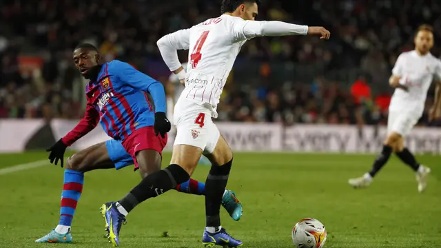 Foto: Aksi Pedri dan Ousmane Dembele saat Mengambil Alih Posisi Kedua Liga Spanyol, Pepet Real Madrid di Puncak Klasemen