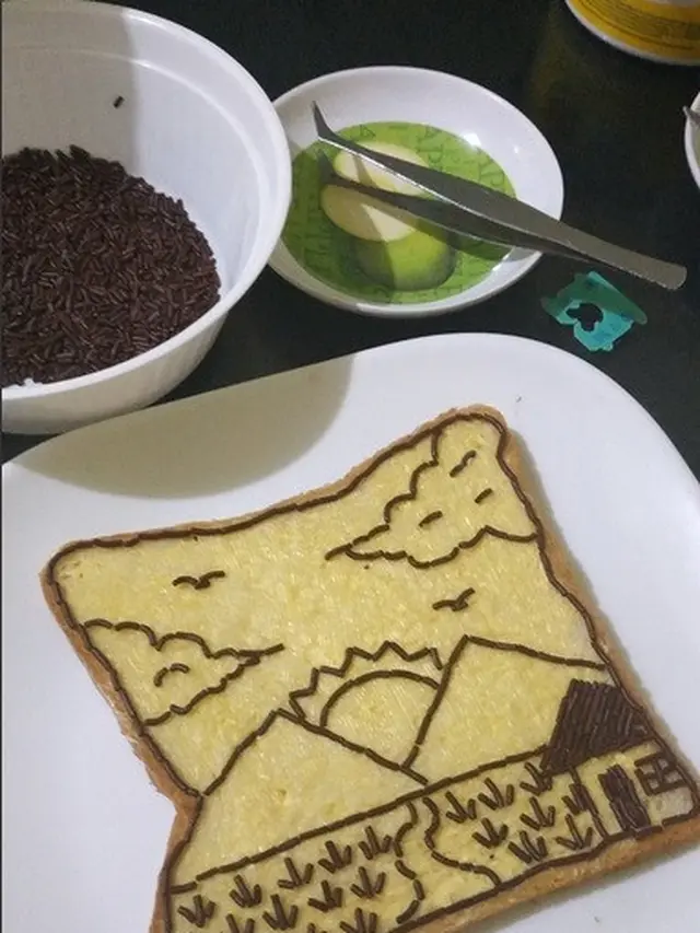 kreasi roti meses unik