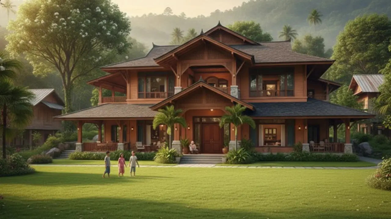 Ilustrasi Desain Rumah/Gemini AI