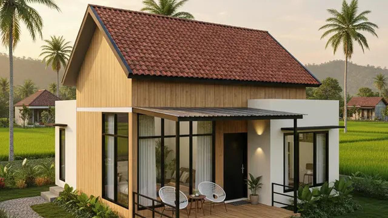 8 Model Rumah Murah Tapi Elegan dengan Atap Genteng 2025 di Kampung, Desain Favorit Anak Muda