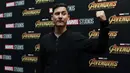 Selain Mike Lewis, terdapat beberapa selebriti Indonesia lainnya yang hadir di gala premiere Avengers: Infinity War. Nino Fernandez, juga tampak bahagia lantaran telah menonton film yang sudah dinantikannya itu. (Deki Prayoga/Bintang.com)
