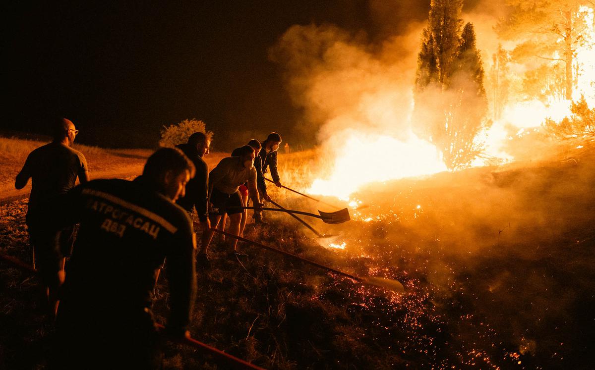 Gelombang Panas Eropa Picu Kebakaran Hutan di Serbia