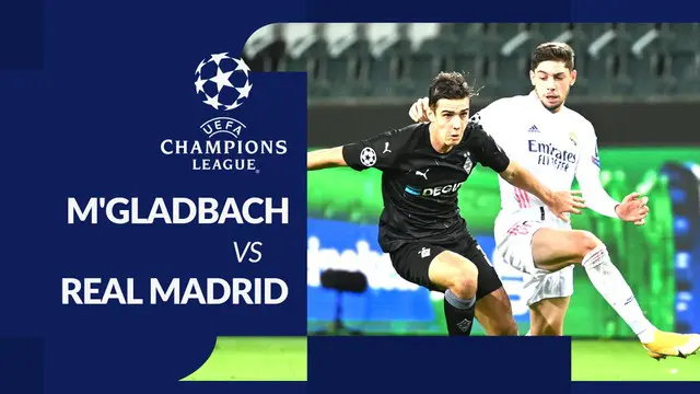 MOTION GRAFIS: Sempat Tertinggal, Real Madrid Tahan Borussia Monchengladbach 2-2