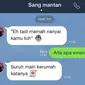 6 Chat Mantan Ajak Ketemuan Ini Modusnya Bikin Geleng Kepala (sumber: Instagram/ngakakkocak)