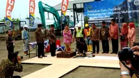 Presiden Joko Widodo atau Jokowi saat meresmikan pembangunan Museum Muhamamdiyah. (Liputan6.com/Ahmad Romadoni)