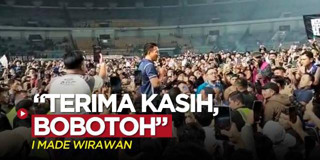 VIDEO BRI Liga 1: Pensiun, I Made Wirawan Ucapkan Terima Kasih untuk Bobotoh setelah Laga Persib Vs Persikabo 1973