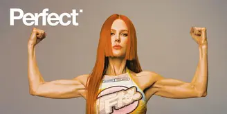 Dalam sebuah pemotretan untuk sampul majalah Perfect, Nicole Kidman tampil kekar dalam balutan busana GYM. Yang bikin menakjubkan, bentuk tubuh ini ia miliki di usia 55 tahun. (Foto: Instagram/ ThePerfectMagazine)