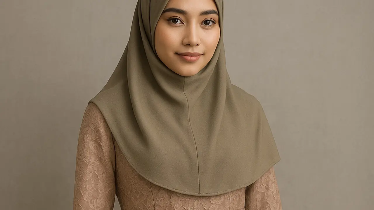 7 Model Long Dress Brokat Menutup Dada, Elegan dan Syar'i untuk Gaya Hijab 2025