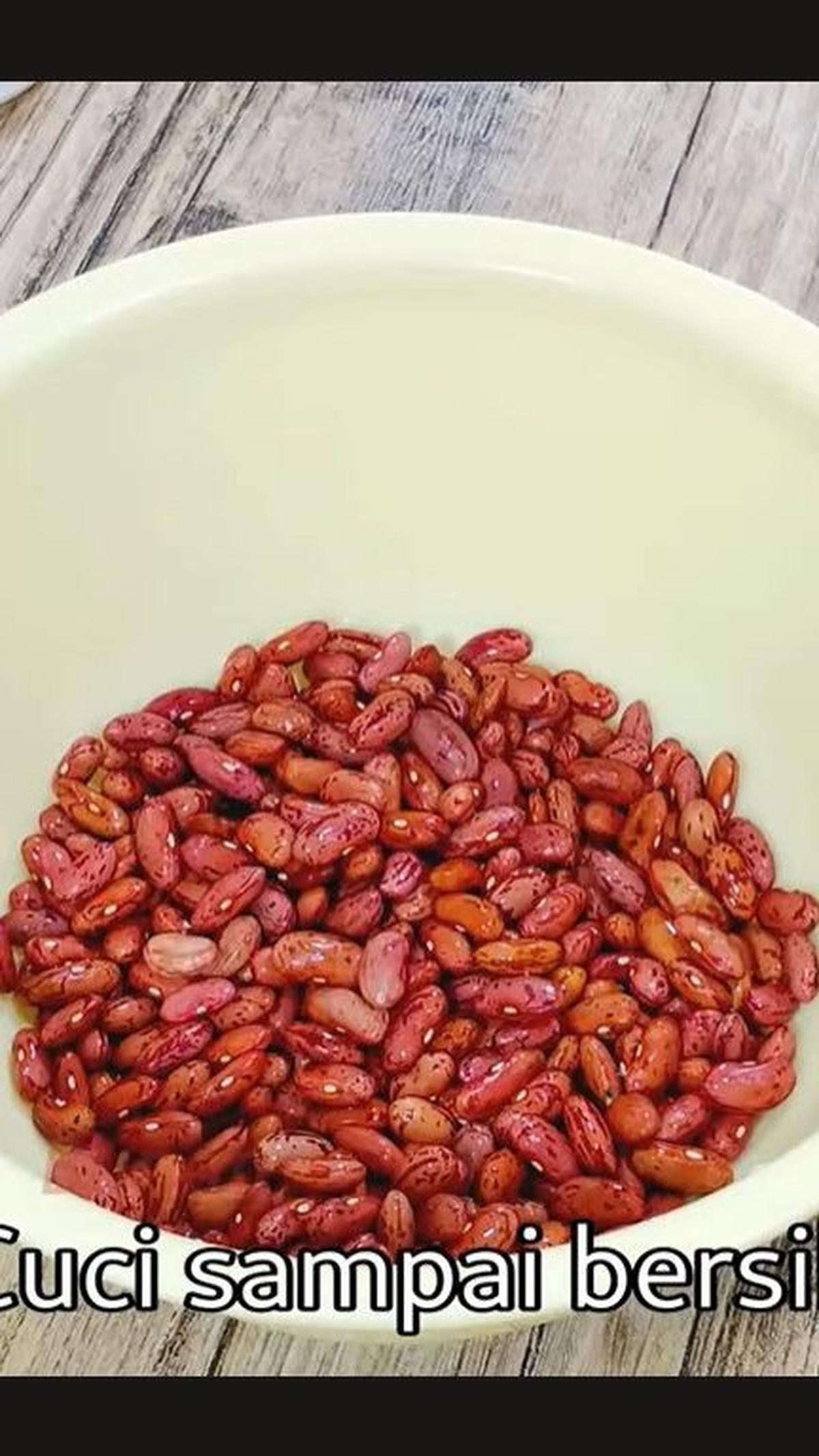 Cuci Bersih Kacang Merah