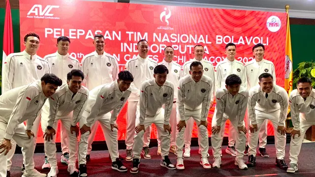 Pemain Timnas Voli Putra Indonesia Siap Berlaga di Asian Games 2026.
