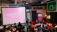 Diskusi interaktif “Hyper-Growth through Data Science” di Hall Bukalapak (Foto: Dewi Widya Ningrum/Liputan6.com)