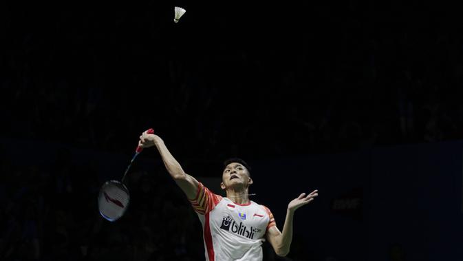 Tunggal putra Indonesia, Jonatan Christie (Bola.com/Vitalis Yogi Trisna)