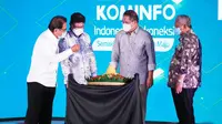 Acara Syukur dan Refleksi 20 Tahun Kominfo, di Lapangan Anantakupa Kementerian Kominfo, Jakarta, Selasa (28/09/2021).