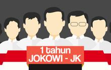 Puja puji anak buah di setahun pemerintahan Jokowi-JK