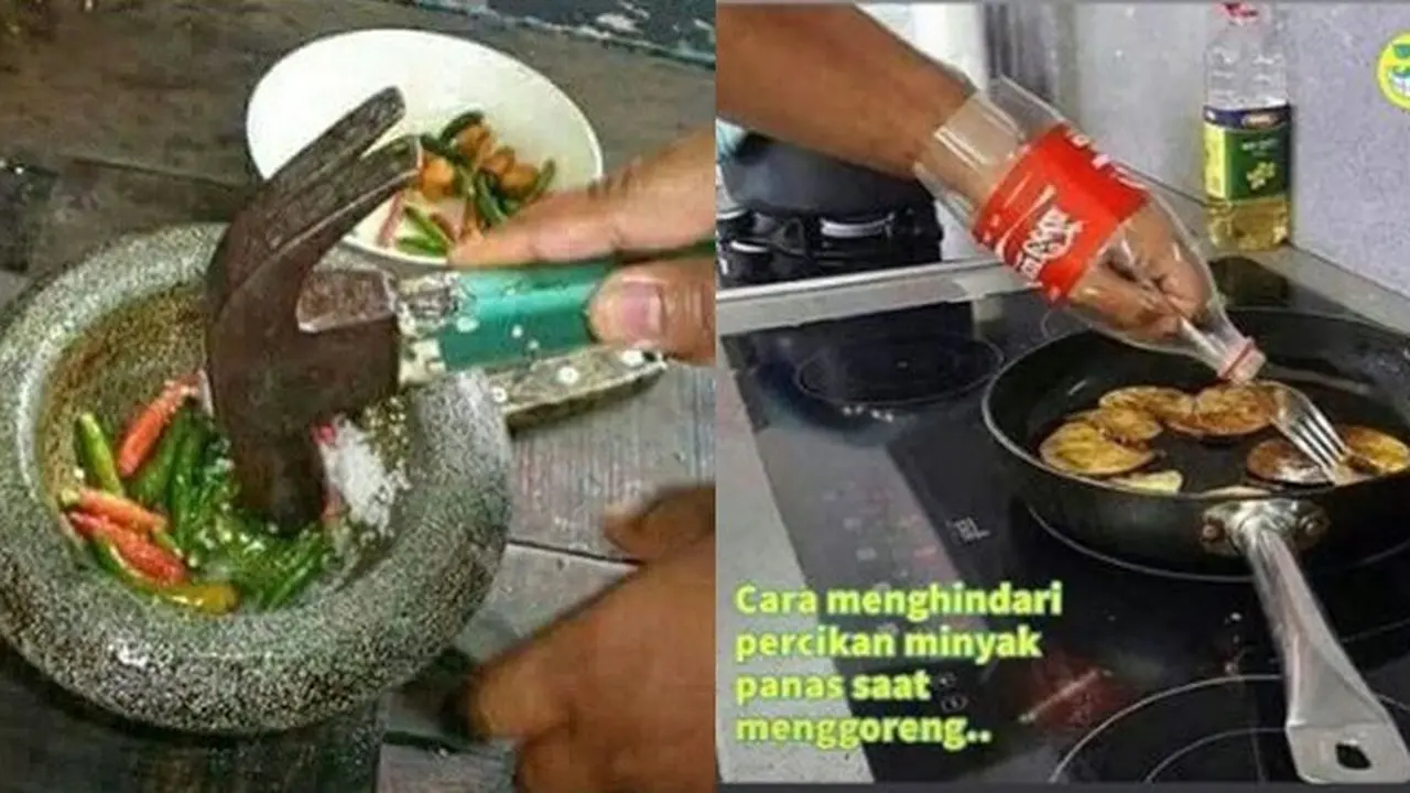 Potret 6 Kelakuan Ayah Saat Gantikan Ibu Memasak Ini Kocak