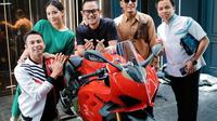 Raffi Ahmad naik moge Ducati (Instagram/@raffinagita1717)