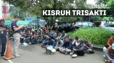 Menristekdikti Mohamad Nasir mendatangi kampus Trisakti bertemu dengan pihak-pihak yang bertikai di kampus tersebut 