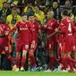 Liverpool meraih kemenangan 2-0 atas Villarreal pada laga leg pertama semifinal Liga Champions di Stadion Anfield, Kamis (28/4/2022) dini hari WIB.&nbsp;(AP Photo/Jon Super)