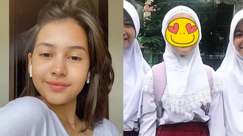 6 Foto Lawas Sandrinna Michelle saat SD, Tampil Berhijab