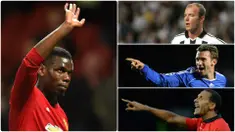 Paul Pogba menjadi pemain dengan transfer termahal di Liga Inggris. Namun, siapakah pemilik transfer termahal jika diurut berdasarkan inflasi nilai mata uang. Berikut 10 transfer pemain termahal di Liga Inggris berdasarkan inflasi nilai mata uang. (kolase foto AFP)