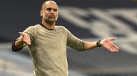 Pelatih Manchester City, Pep Guardiola. (AP Photo/Shaun Botterill, Pool)