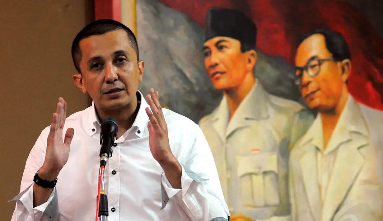 Ancaman bangkitnya kembali Orde baru dan gejala arus balik reformasi dan demokrasi di Indonesia menjadi alasan untuk menghidupkan kembali Kelompok Studi Trisakti ini, Jakarta, (13/10/14). (Liputan6.com/Faisal R Syam)