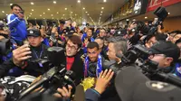 Tiba di Tiongkok, Carlos Tevez Disambut Bak Pahlawan