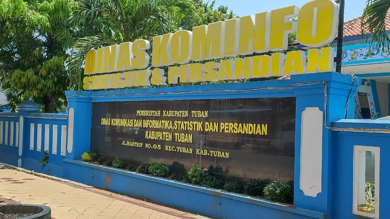kantor Dinas Komunikasi, Informatika, Statistik dan Persandian (Diskominfo dan SP) Tuban. (Istimewa)