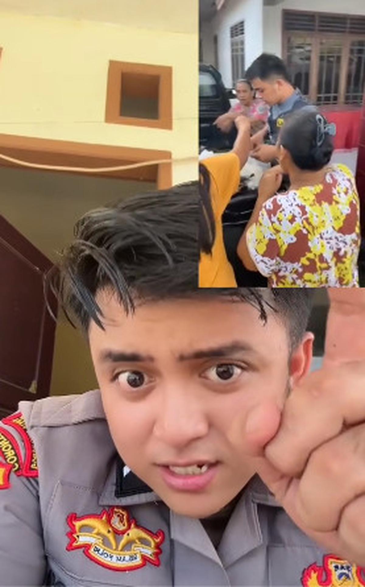 Tak Gengsi Usai Dinas, Polisi Ganteng Ini Jualan Siomay Pakai Mobil