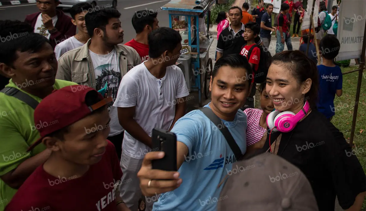 Mojong Bandung itu berposisi sebagai quicker itu memang dikenal sebagai pevoli yang sudah memiliki fanbase sendiri. (Bola.com/Vitalis Yogi Trisna)