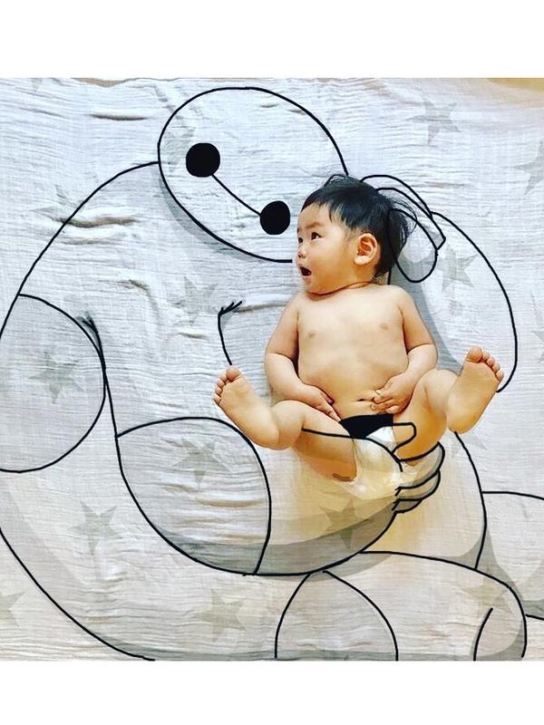 Kreatif Abis, Bapak Ini Sketsa Foto Anak Jadi Bentuk Anime (sumber:Instagram/yota7454)