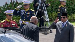 Hari ini, Kamis (24/4/2025), Presiden Prabowo Subianto menerima kunjungan resmi kenegaraan Perdana Menteri Republik Fiji, Sitiveni Rabuka. (BAY ISMOYO/AFP)