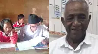 Kisah Kakek 78 Tahun Semangat Jadi Murid SMP, Rela Jalan 3 Km ke Sekolah