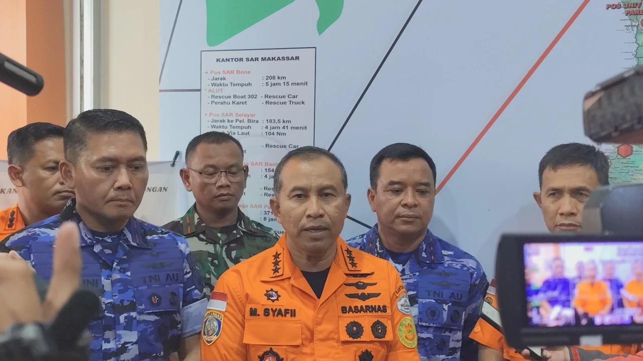 Basarnas Kirim Pesawat dari Surabaya untuk Cari Pesawat ATR yang Jatuh di Sulawesi Selatan