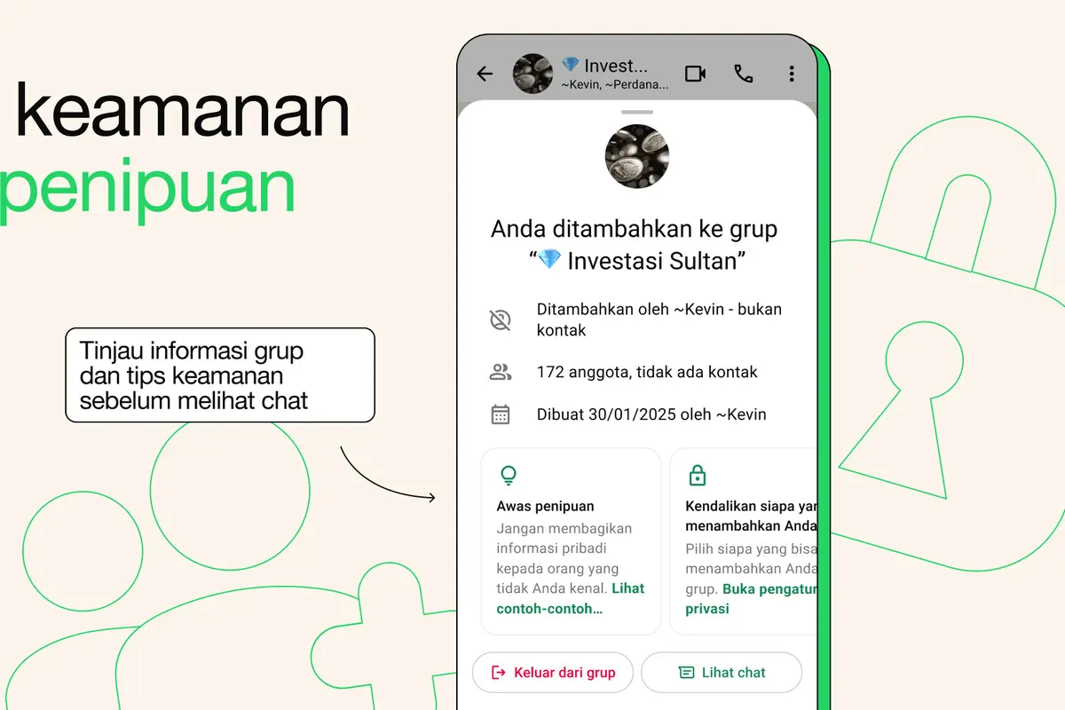 Fitur keamanan baru anti penipuan bagi pengguna WhatsApp