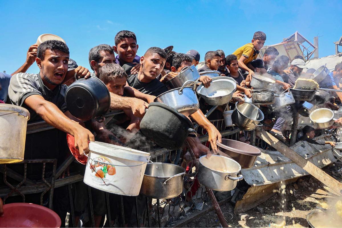 FOTO: PBB Tetapkan Gaza Alami Kelaparan, Kasus Pertama di Timur Tengah