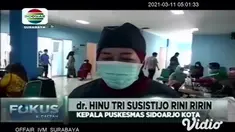 Sementara di Sidoarjo, vaksinasi untuk tenaga pendidik atau guru tingkat Paud hingga sekolah menengah terus dilakukan setiap hari. Masing-masing Puskesmas memvaksin 150 guru mulai dari guru Paud hingga sekolah menengah.