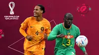 Piala Dunia - Virgil Van Dijk dan Kalidou Koulibaly (Bola.com/Adreanus Titus)