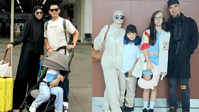 6 Potret Adu Gaya Keluarga Citra Kirana dan Mulan Jameela Mudik Lebaran