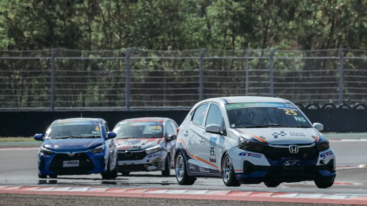 Aksi Davino Satria saat beraksi di Mandalika Festival of Speed (MFoS) 2026