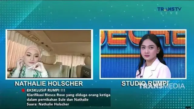 Nathalie Holscher Video call dengan Riesca Rose