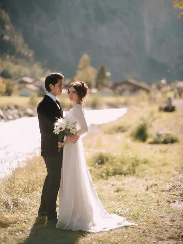 Aura Pengantin Terpancar, Foto Lengkap El Rumi & Syifa Hadju di Swiss Curi Perhatian