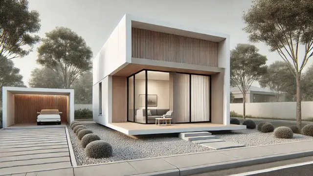 Rumah Minimalis Modern 1 Lantai yang Mungil (Foto: Rizka Nur Laily via ChatGPT)