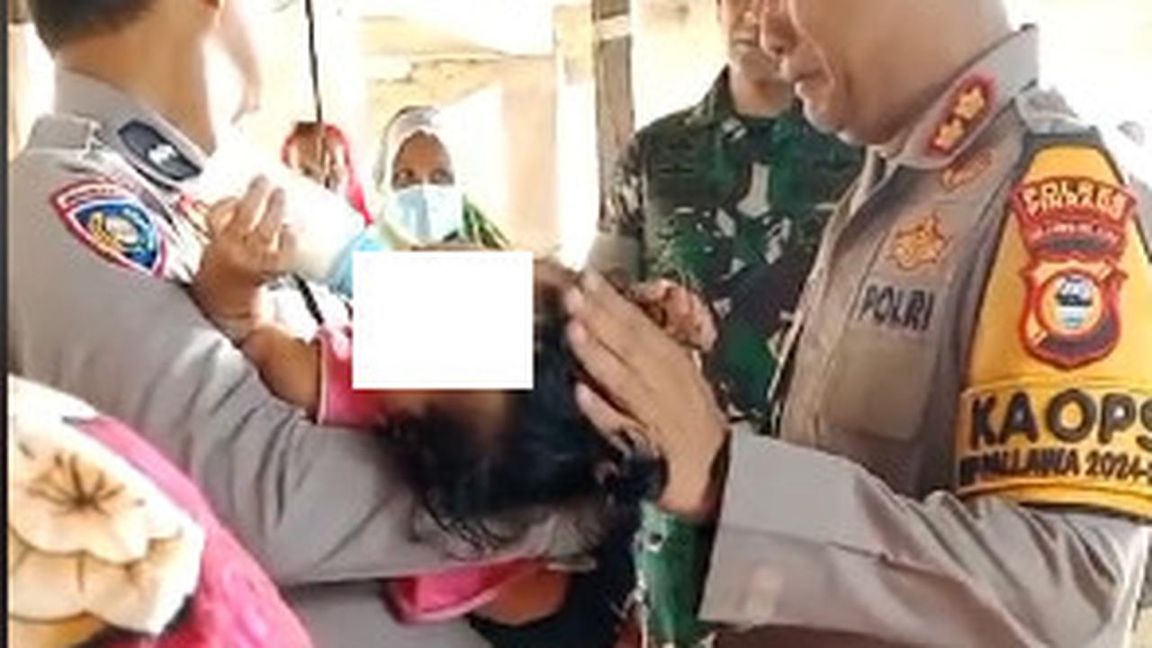 Polisi Tak Kuasa Tahan Tangis